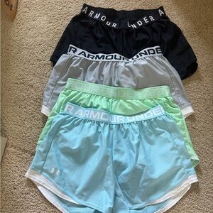 Under Armour Women's Athletic Shorts - Black, Gray, Light Green, Light Blue